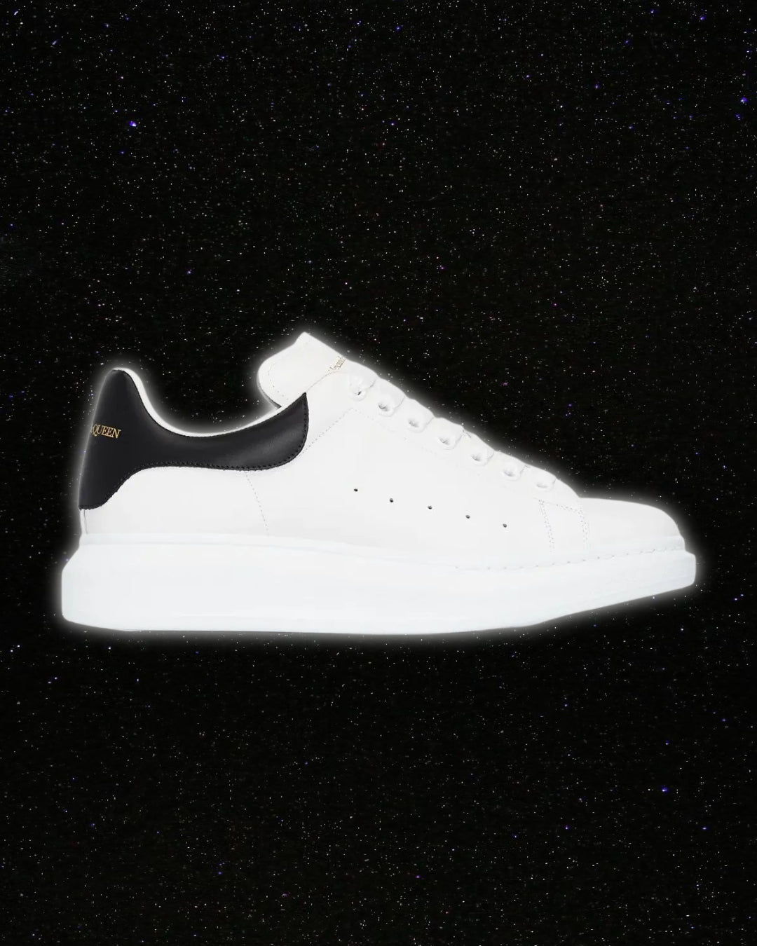 Alexander McQueen Oversized Low-Top Sneakers — White